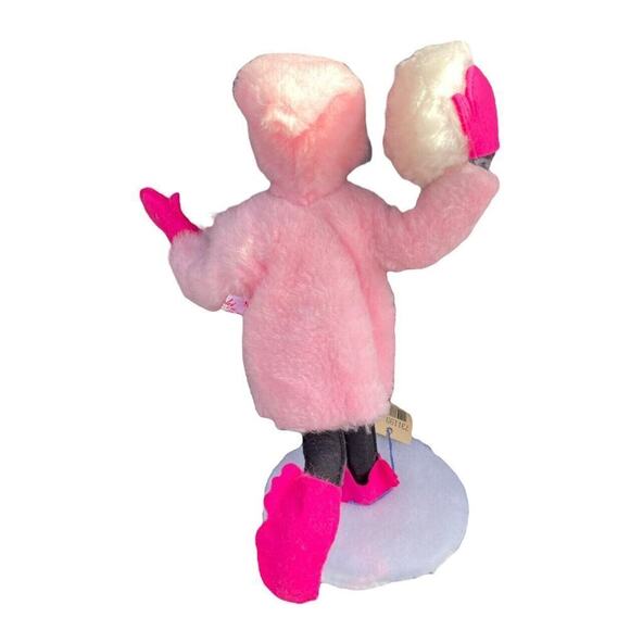 ANNALEE 13" Sally's Snow Friend ~ Girl In Pink Coat w Snowball USA Vintage 1999 - Picture 6 of 10
